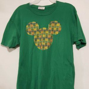 Host Pick👍Grn DisneyLand Tribal Mickey Shirt SZ:M